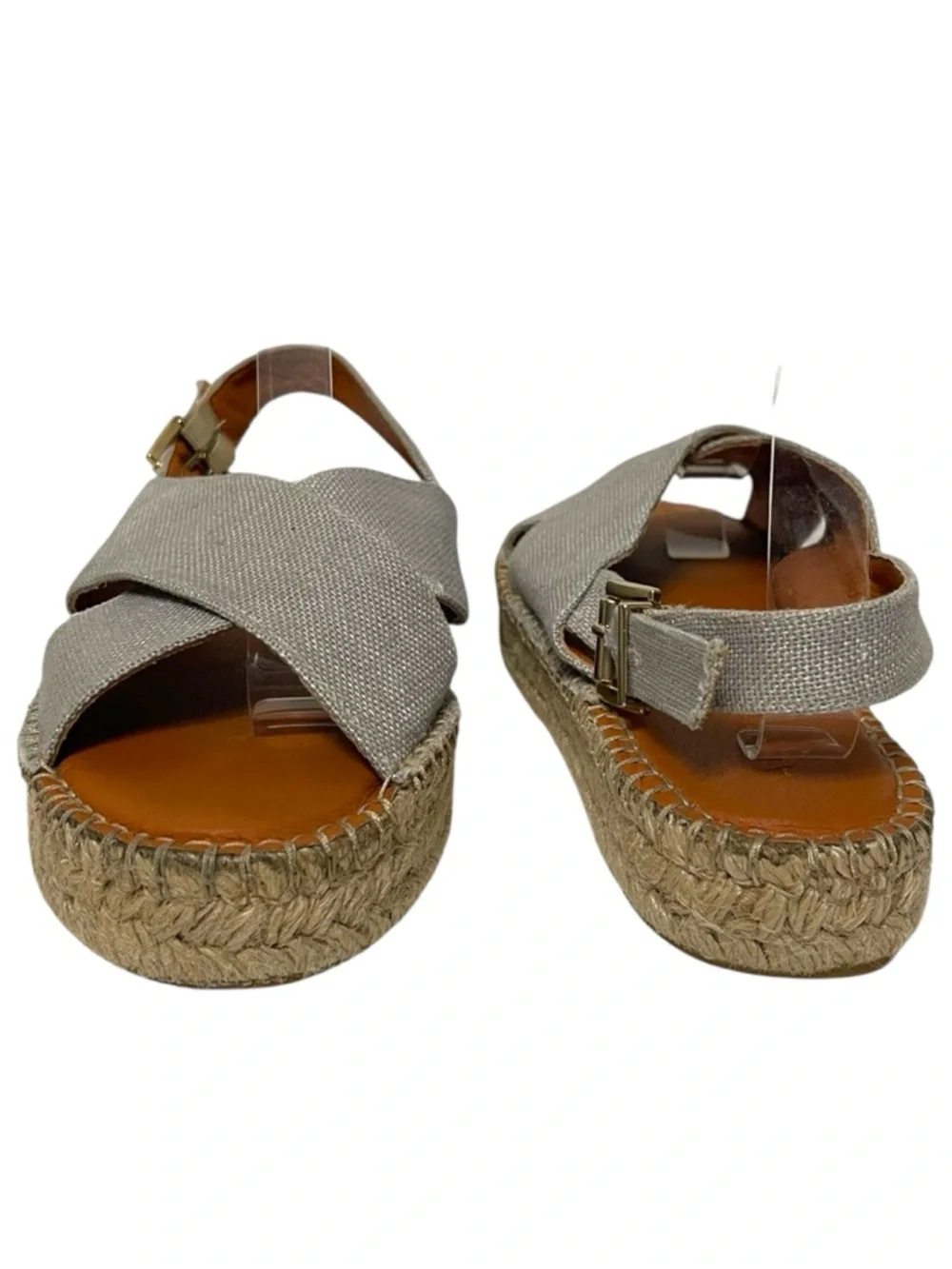 ALOHAS Crossed Espadrilles in Cotton Canvas 41